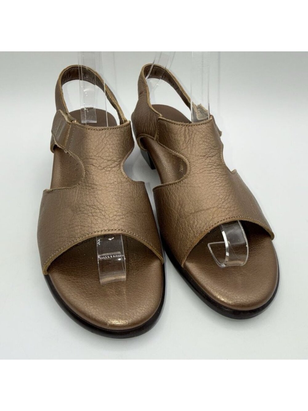 SAS Suntimer Sandals In Metallic Gold Women Size 7N Slingback Tripad Comfort